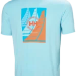 MEN'S HP RACE SAILING T-SHIRT - 607 LIGHT CYAN