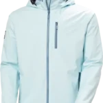 MEN'S CREW HOODED SAILING JACKET 2.0 - 537 BARELY BLUE