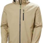 MEN'S CREW HOODED SAILING JACKET 2.0 - 757 PEBBLE