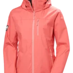 WOMEN'S CREW HOODED SAILING JACKET 2.0 - 098 SUNSET PINK