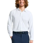 TECH PIQUE SHIRT LS - W02 BRIGHT WHITE