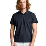 TECH PIQUE POLO SS - W01 BLACK INK