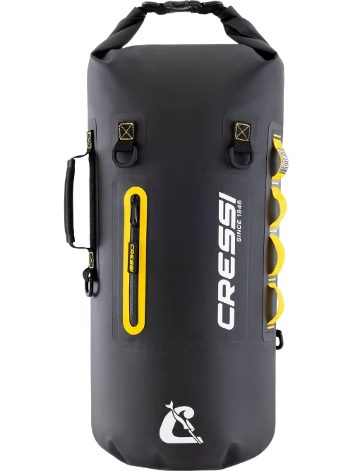 SACCA DRY BAG OCELOT 30L NERO/GIALLO 30lt